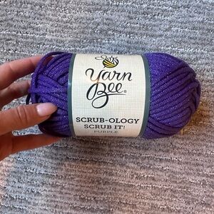 Yarn Bee Purple Scrub-Ology Scrub It! Scrubby Yarn